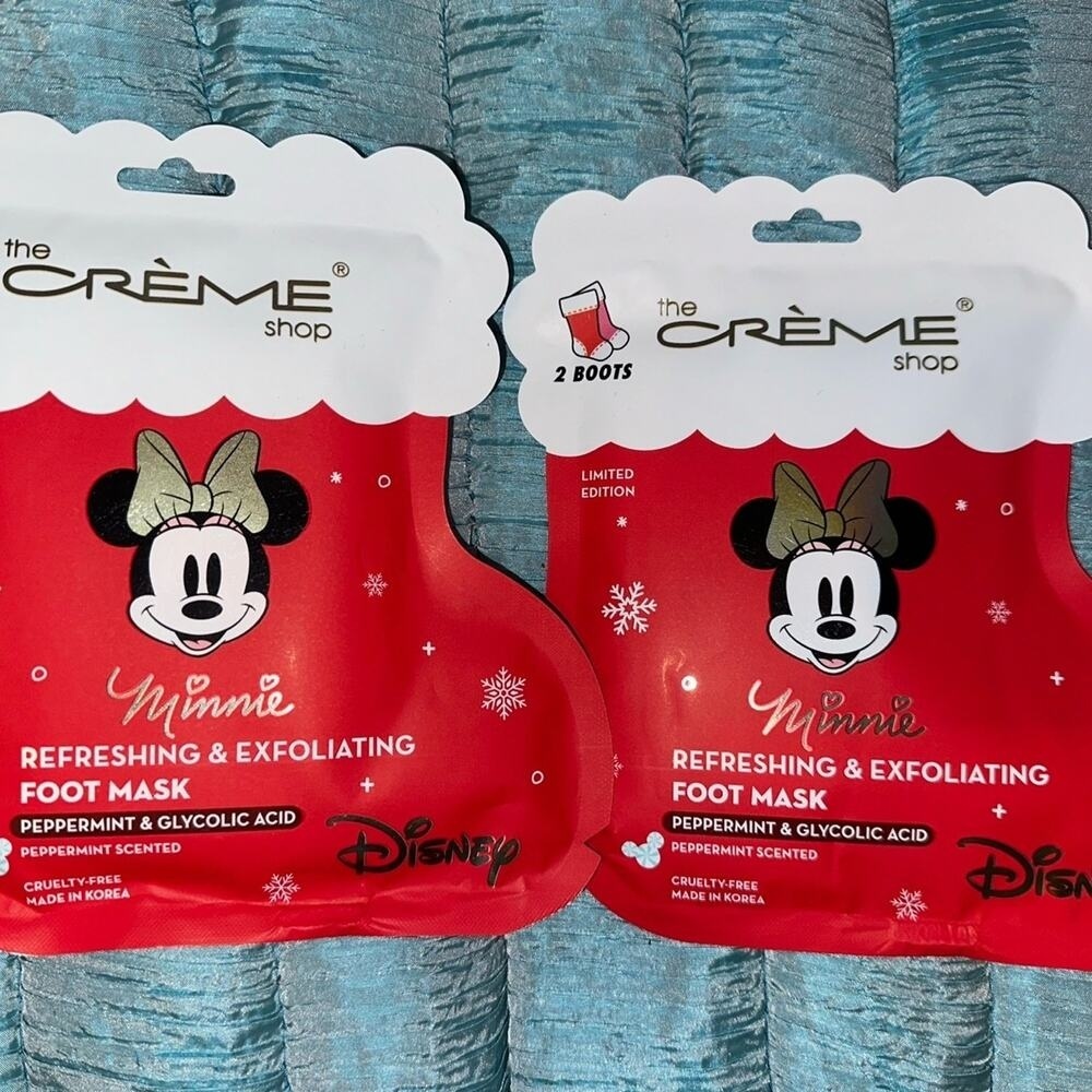 The Creme Shop X Disney Minnie Mouse Refreshing Exfoliating Foot Mask skin care‎